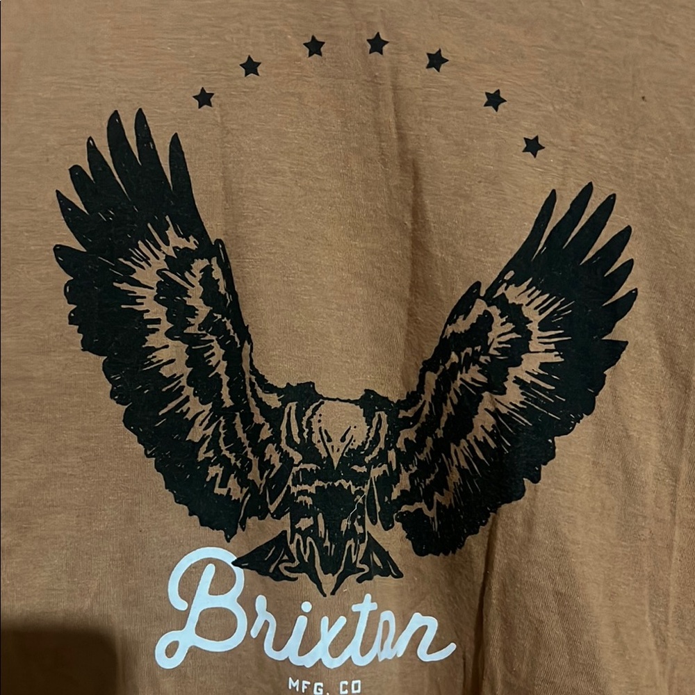 Brixton Brown Graphic Crop Top - Picture 2 of 4